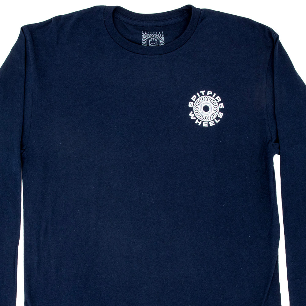 Classic 87' Swirl L/S Shirt (Navy / White)