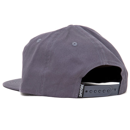 Gas Mask Script Patch Snapback Hat (Charcoal)
