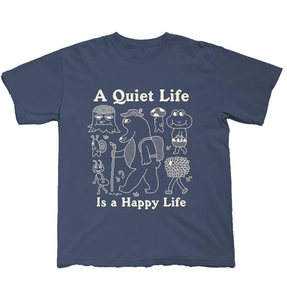 Happy Life S/S T-Shirt (Navy)