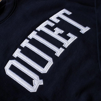 Quiet Arch Applique Crewneck Sweatshirt (Navy)