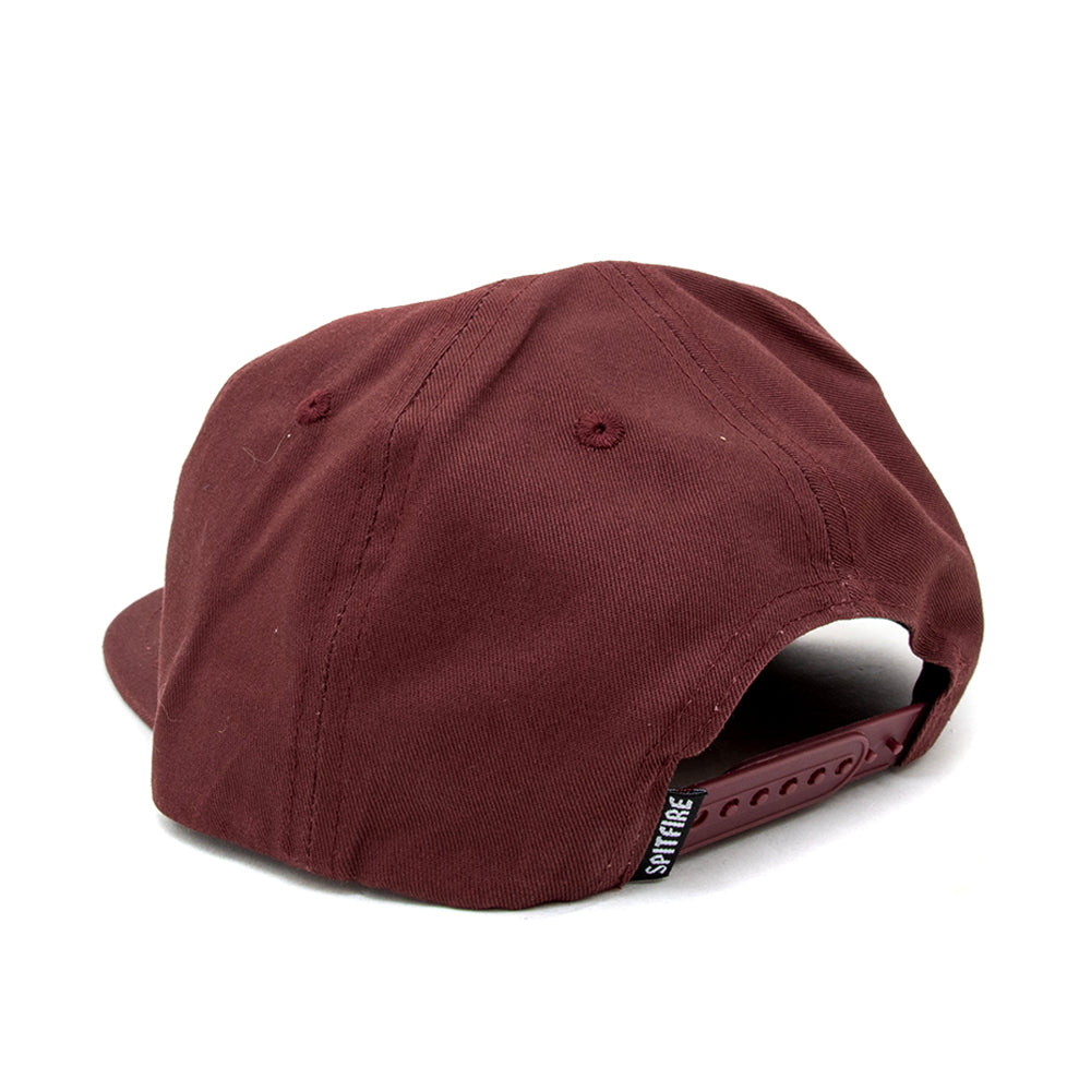Bighead Snapback Hat (Dark Red / Black)
