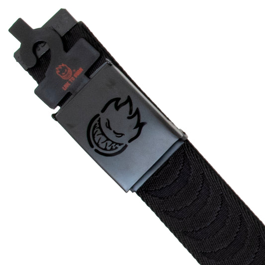 Bighead Cutout Jacquard Belt (Black / Black)