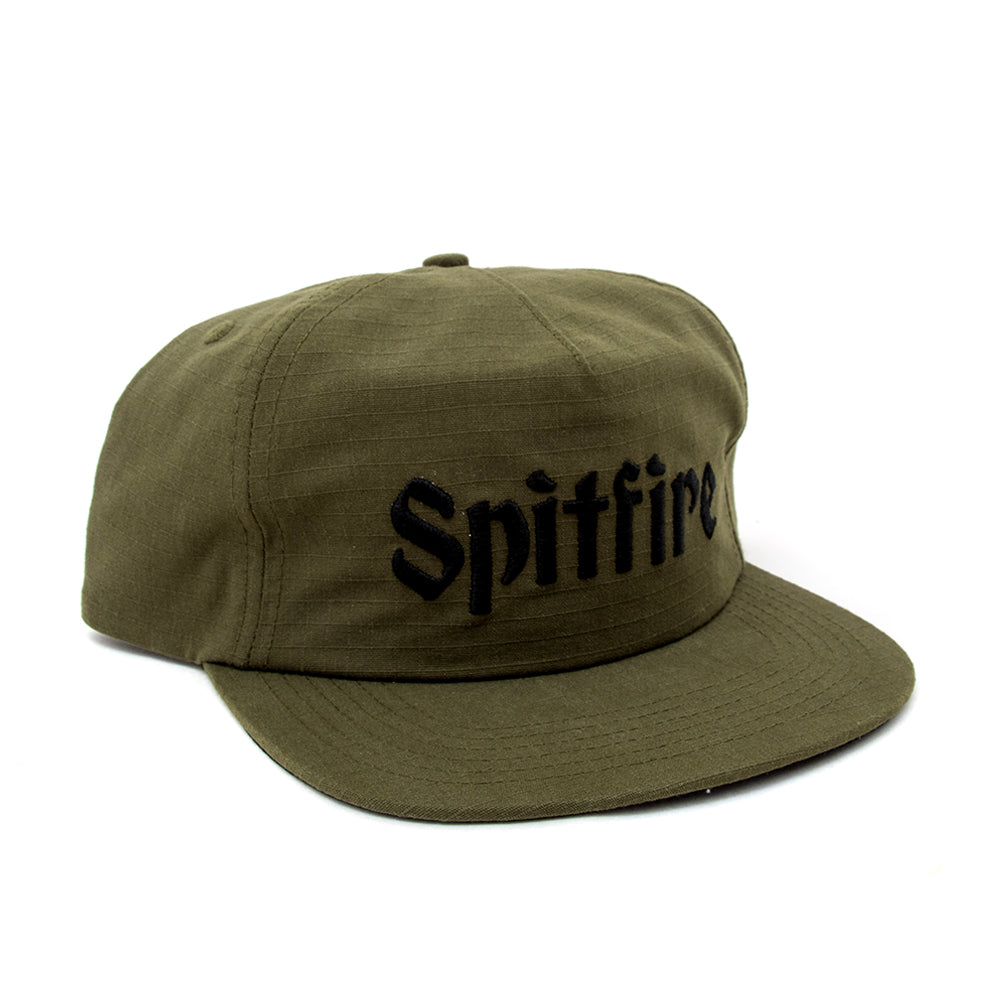 Molotov Script Snapback Hat (Olive)