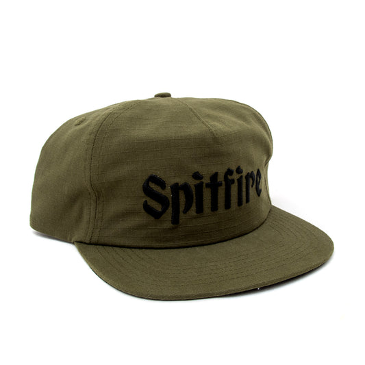 Molotov Script Snapback Hat (Olive)