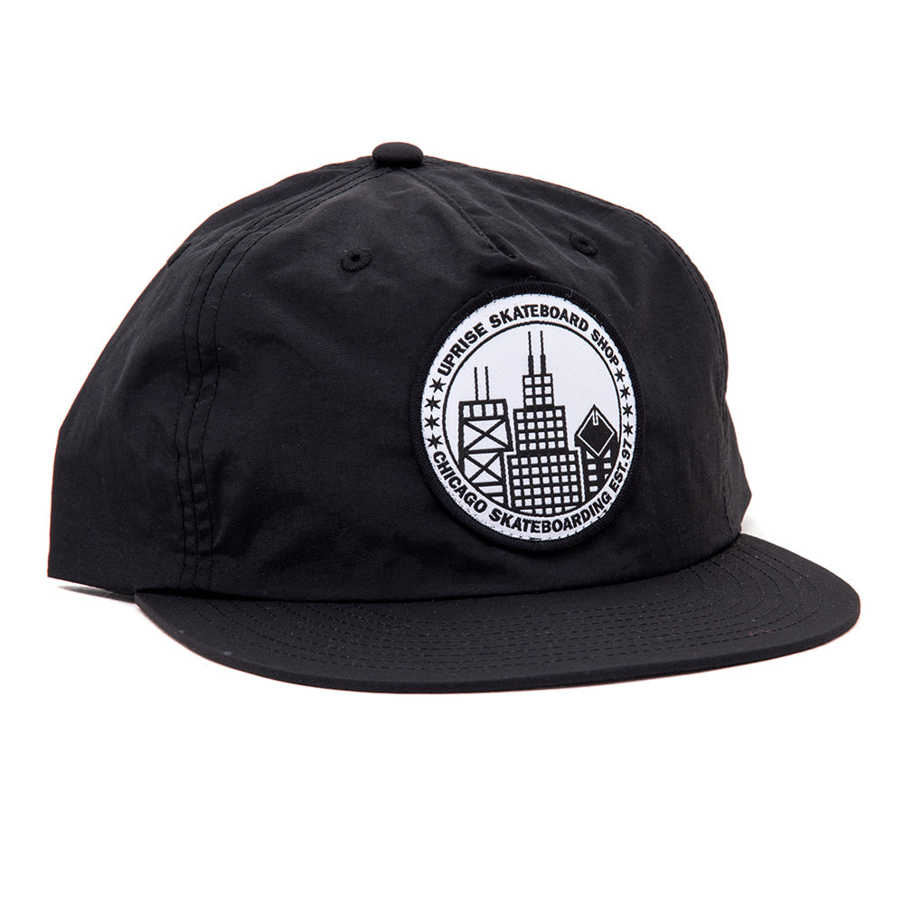 City Seal Nylon Snapback (Black)
