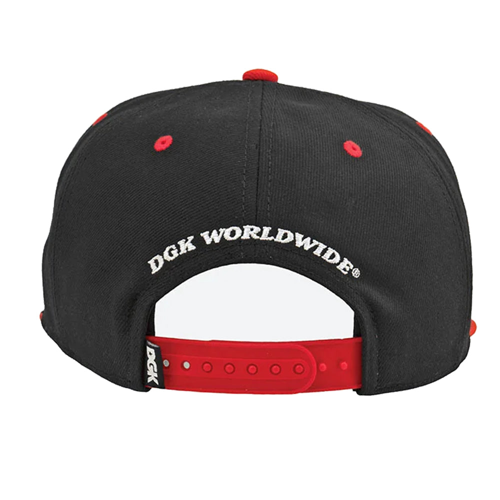 Copa 5-Panel Snapback Hat (Black / Red)