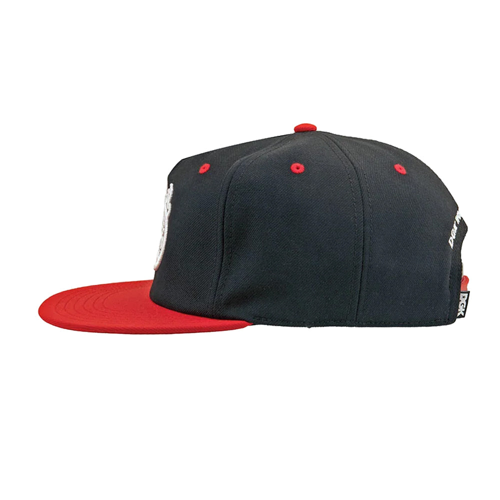 Copa 5-Panel Snapback Hat (Black / Red)