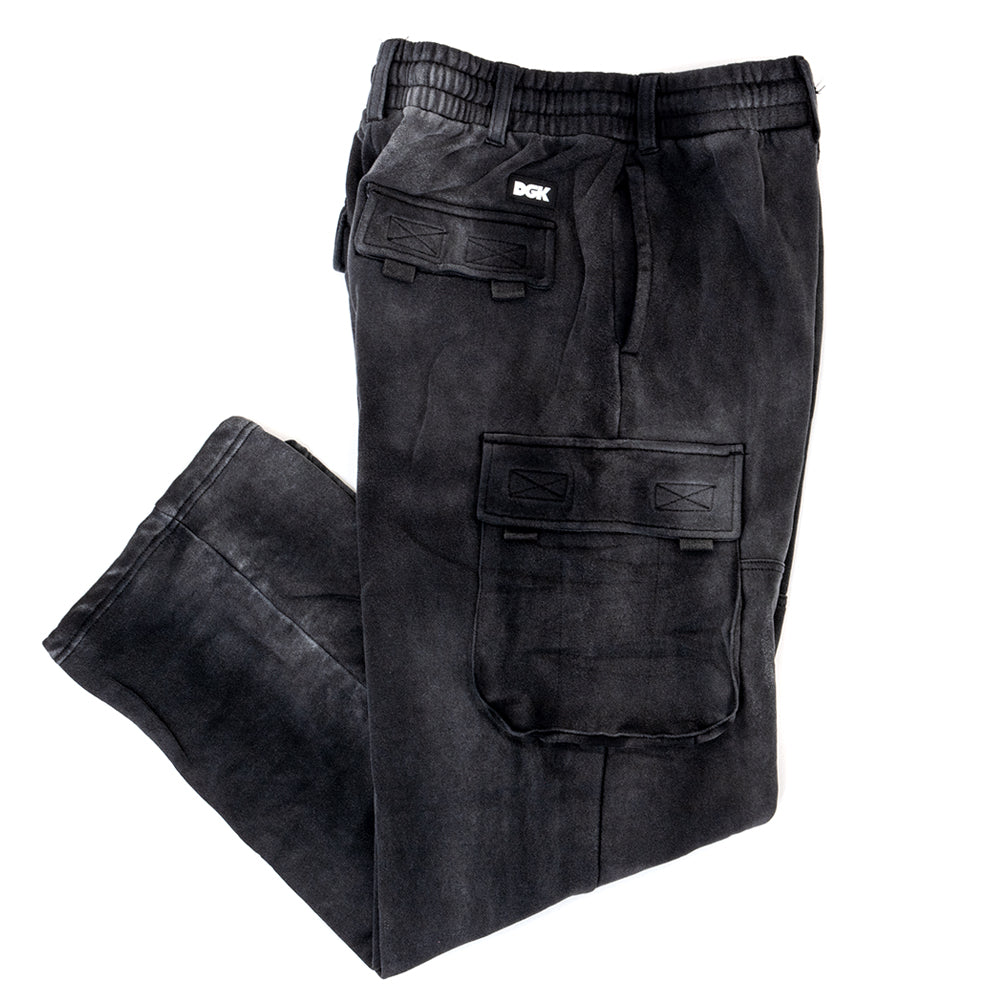 Lineage 24-7 Fleece Cargo Pant (Washed Black)