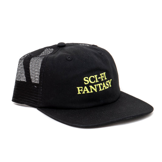 Logo Mesh 6 Panel Snapback Hat (Black)