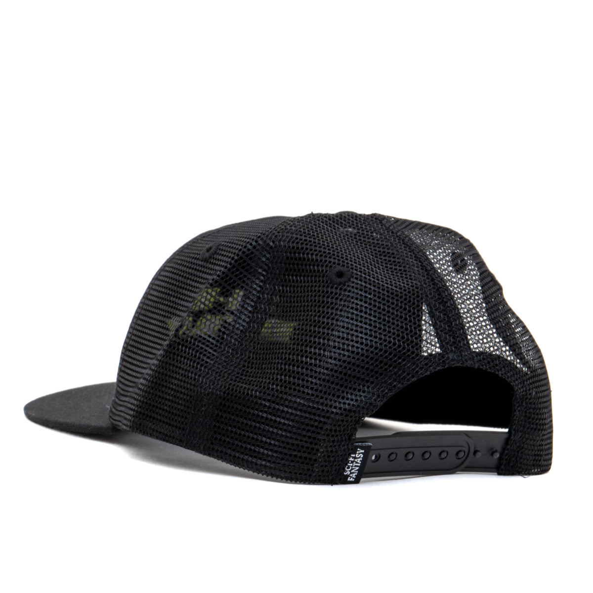 Logo Mesh 6 Panel Snapback Hat (Black)