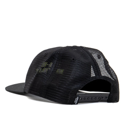 Logo Mesh 6 Panel Snapback Hat (Black)
