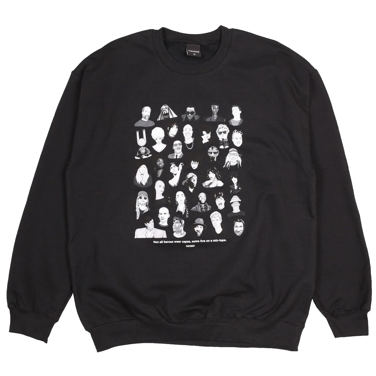 Mixtape Crewneck Sweatshirt (Black)