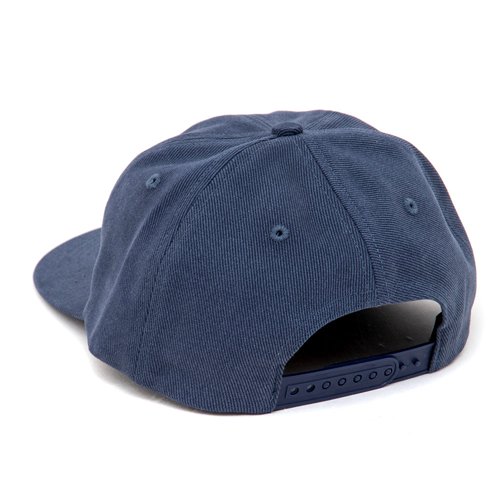 Boomerang 6 Panel Snapback Hat (Navy)