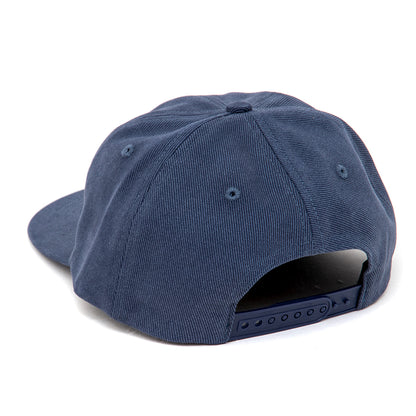 Boomerang 6 Panel Snapback Hat (Navy)